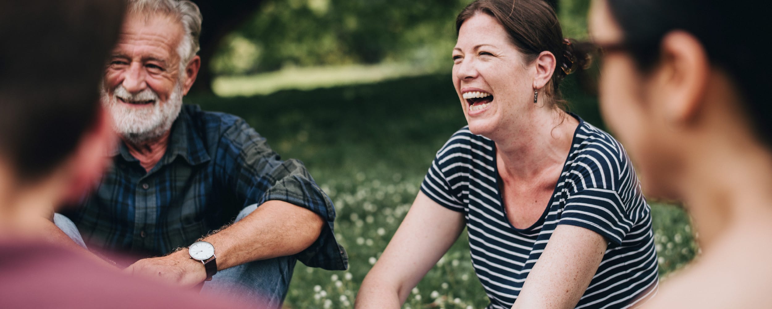 A market segment - picture of people laughing